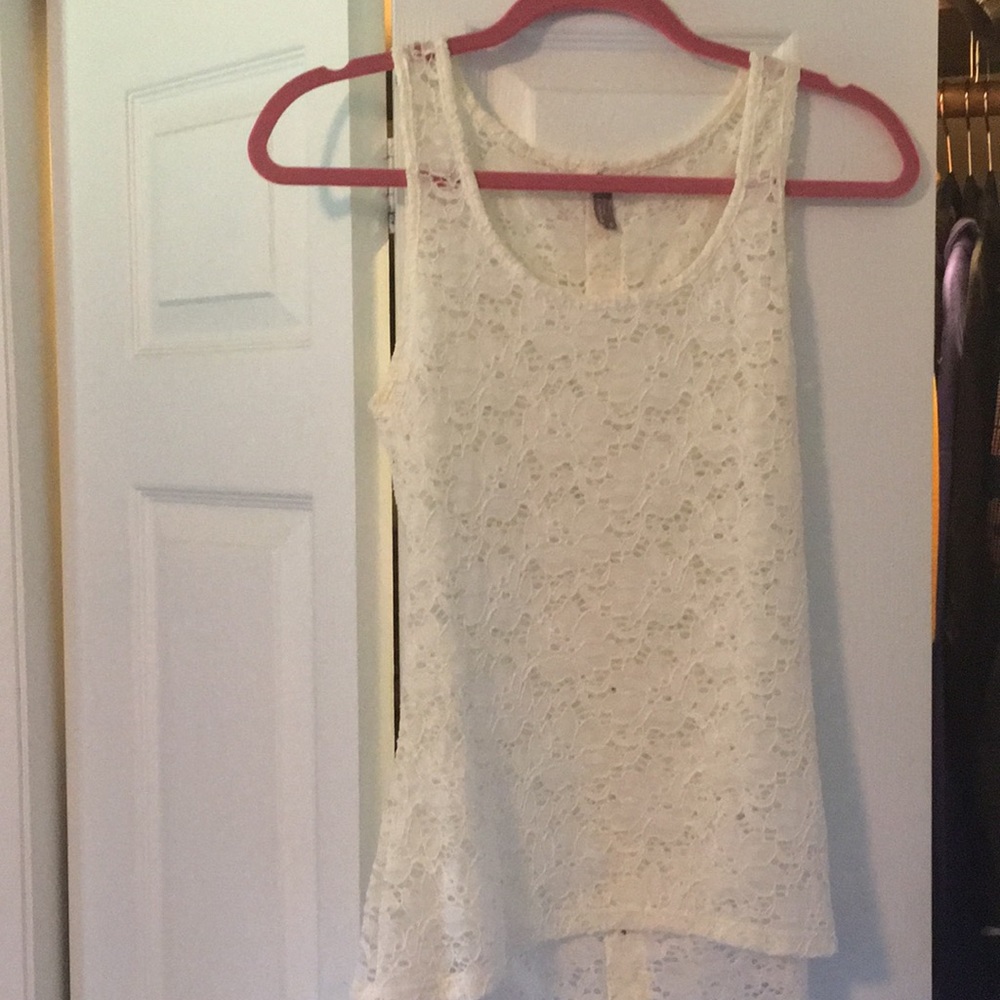 Lace tank top